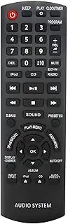 New N2QAYB000641 Replacement Remote Control Suit for Panasonic Compact Stereo System SC-HC35 SA-HC35 SC-HC35DB SCHC35 SAHC35 SCHC35DB