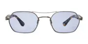 Garrett Leight GOLDIE SUN BS-BIO-SPT/PAC Men's Sunglasses Silver Size 50