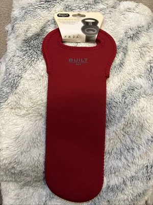 Built NY One Bottle Tote Cranberry Red