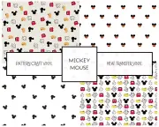 Pattern Vinyl HTV, Minnie Mickey Vinyl for Cricut Cutting Machine