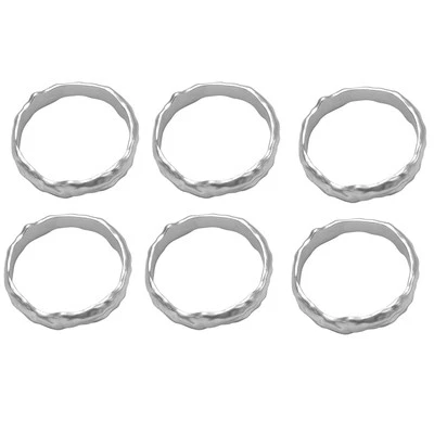6Pcs Napkin Metal Napkin Set Napkin Buckles Holder Table Decor for4194