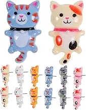 CANIGHT 20pcs Cat Push Pins Creative Thumbtacks for Cork Boards and Photo Walls Cute Animal Tacks for Office and Classroom Decoration