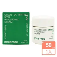 在飛比找momo購物網優惠-【innisfree】綠茶籽玻尿酸保濕霜50ml(國際航空版