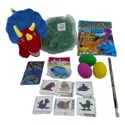 Easter Basket Stuffer Plush Dinosaur Plastic Eggs Toys Coloring Book Filler Gift