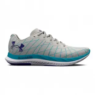 【UNDER ARMOUR】慢跑鞋 女鞋 運動鞋 緩震 CHARGED BREEZE 2 灰藍 3026142-101