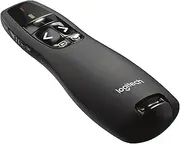 Logitech Wireless Presenter R400, Wireless Presentation Remote Clicker with 50 ft Red Laser Pointer 910-001356