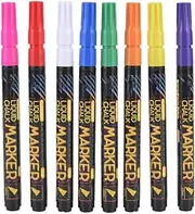 Respicefinem 10 Mm Fine Word Erasable Liquid Chalk Blackboard Marker Highlighter Lamp Board Pen Imported High Brightness Fluorescent Ink Eight Colors Non Odourless Easy To Wipe