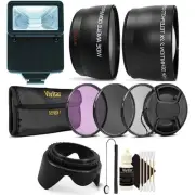 58MM Lens Filter Accessory Kit + Slave Flash for CANON EOS 750D 760D 650D 600D