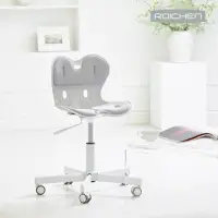 在飛比找momo購物網優惠-【Roichen】優雅椅/辦公椅 灰色