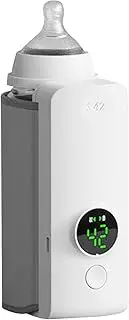 Bottle Warmer for Breastmilk, Wireless Baby Milk Warmer, Rechargeable USB Battery-Powered Portable Baby Milk Warmers for Breastmilk Or Baby Formula