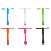 6 Pack Usb Mini Fan Silent Flexible Portable Cooling Cooler Quiet Travel Compatible Any Colors Portable Fans