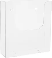 SHOWERORO A5 Display Catalog Rack Wall Hooks with Shelf Wall-mounted Document Rack Document Letter Important Document Organizer Pen Bookends Magazine File Holder Desk File Organizer Plastic