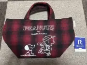 PeanutsCheckered Tote Bag Tote Bag Shoulder Bag Handbag Limited Edition