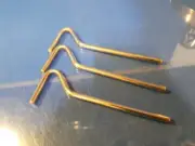 3 brass legs for optimus 45 stove, primus 100, tilley lamp