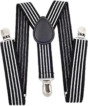 [Dickly] Kids Suspenders Tuxedo Suspenders Adjustable Comfortable Elastic Pants Suspender Adjustable Braces for Children, Halloween
