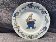 NEW Salad Plate The Walt Disney Gallery Snow White And The Seven Dwarfs, HAPPY