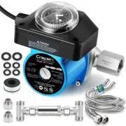 Instant Hot Water Recirculating Pump Kit with 304 Stainless Steel Bypass Valv...