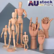 Model Wood Mannequin Sketch Figure Artist Movable Hand Art Limbs Body Drawing AU