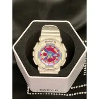 在飛比找蝦皮購物優惠-卡西歐Casio baby-G 5338 二手 手錶 白色 