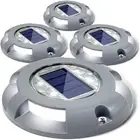Solar Deck Lights Solar Lights Outdoor White LED Light Waterproof Garden Decor