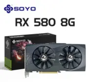 Graphics Cards SOYO Radeon RX580 8G GDDR5 Memory Gaming Desktop PCIE3.0x16 GPU