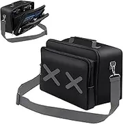 PsyKim Travel Case Bag Carrying Case Game Storage Bag Protective Case for Xbox Series X Console/Controller/Cables/Multiple Pockets for Gaming Accessories, Black, Game