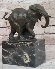 Signed Original Milo African Elephant Bronze Statue Sculpture Hot Cast Decorate
