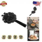 Heart-Shaped Waffler - 5-Cavity Cast Aluminum Maker for Perfectly Crispy Waffles
