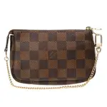 【LOUIS VUITTON 路易威登】N58009 經典DAMIER帆布小巧手拿包