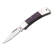 Whitby Knives Camping/Survival SS Pocket/Lock Knife Black Rosewood - 2.5'' Blade