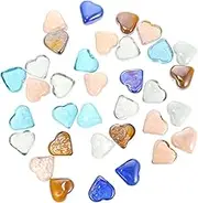 CANIGHT 1Set Heart Shaped Decorative Aquarium Pebbles for Fish Tank Layout Realistic Fish Tank Prop Enhance Natural Atmosphere for DIY Aquascaping