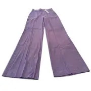 M1-33 ALICE + OLIVIA Women's Bell Bottom Flare Pants Solstice Purple Size 4