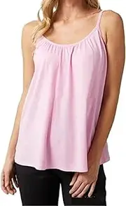 YELICAZE(イェリカゼ) [YELIKAZE] Loose Built-In Bra Tank Top,Women Soft Sleeveless Casual Solid Shirt,Relaxed Fit Camisole Tank Top,Casual Adjustable Spaghetti Strap Camisole For Summer 2024