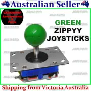 ZIPPYY Joystick – 2-4-8 WAY (Short Stick) (GREEN) ARCADE or MAME