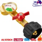 Propane Refill Elbow Adapter W/ Gauge For 1Lb Bottle Tank 20-40Lbs Cylinder™+