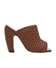 Open toe Muller shoes 38 Brown