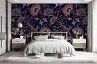 3D Floral Seamless Wallpaper Wall Mural Removable Self-adhesive 515