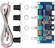 Snblzhef XH-A901 Tone Board Preamp Pre-Amp with Treble Bass Volume Adjustment Pre-Amplifier Tone Controller for Amplifier Board
