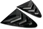 Compatible with Chevrolet Cruze 2016-2019 Car Rear Louver Window Side Shutter Cover Trim Sticker Vent Scoop ABS Carbon Fiber Accessories ABS