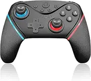 Switch Controllers, Wireless controller for Switch, Switch Lite and OLED, Pro Switch Controller with Programmable Function, Wake up, TURBO, Gyros, Vibration and Screenshot(orange-blue)