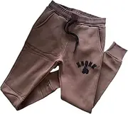 [KRONK] Youth Applique Slim Fit Joggers - Athletic Fit Boy's Sweatpants - Heavyweight Cotton Premium Blend for a Slim, Streamlined Stylish fit Featuring The Iconic Boxing Logo