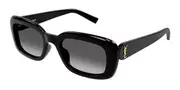 Saint Laurent SL M130/F Asian Fit 002 Men's Sunglasses Black Size 53