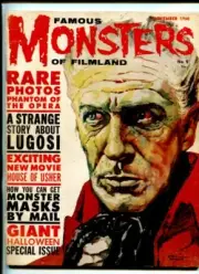 MAG: FAMOUS MONSTERS #9-1960-VINCENT PRICE-BASIL GOGOS-HORROR-MONSTERS-vg