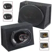 Cerwin Vega H7693 6x9" 3-Way Coaxial Speakers With Angled Enclosure Speaker Box