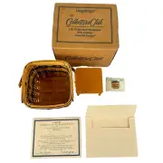 J. W. Longaberger 1999 Collectors Club Miniature Two Pie Basket, NEW IN BOX, COA