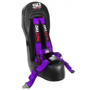 RZR Bump Seat & Purple Harness w/Auto Buckle Polaris XP 1000 Turbo S 900/1000