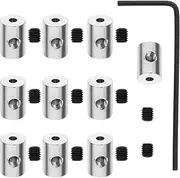 [JEWEDECO] 10-pack Metal Pin Backs Locking Clasp for Enamel Pins Secure Hat Pin Backs Jewelry Making Lapel Pin Accessory Set