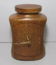 Nestle Taster's Choice Coffee Wood Jar Clock Vtg 20th Anniversary 1967-1987