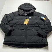 Carhartt Womens Montana Puffer Jacket Sherpa Lined - Black - Size 2XL