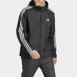 【adidas 愛迪達】外套 男款 運動外套 風衣外套 亞規 ESSENTIALS 黑 IB0381(S2418)